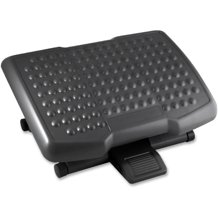 Lorell Footrest, Adjustable Height, Ergonomic, Black (LLR12818)