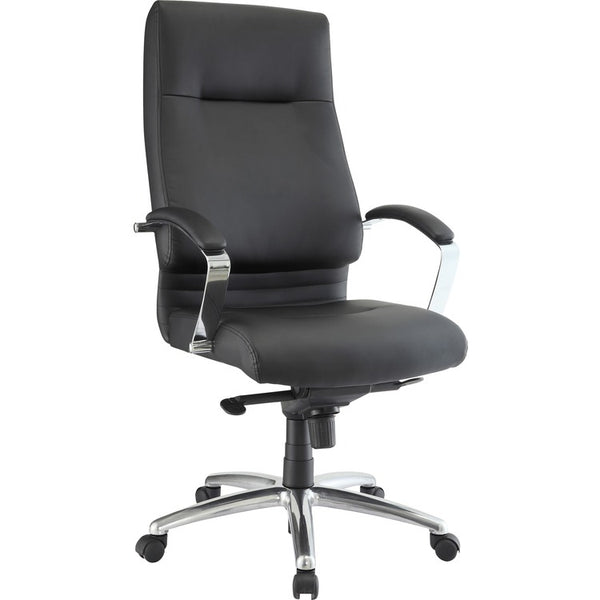 Lorell Modern Hi-Back Executive Chair, 27-1/4" x 28-3/4" x 48-1/2", Black (LLR66922)