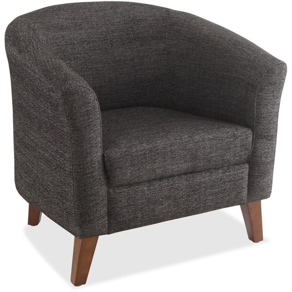 Lorell Upholstered Club Chair, 31-1/2" x 28-3/4" x 30-3/4", Black (LLR82096)