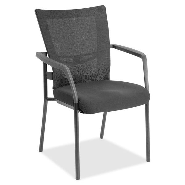 Lorell Guest Mesh Chair, 25" x 20" x 32", Black/Gray (LLR85566)