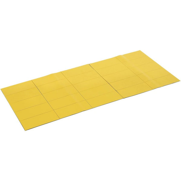 MasterVision Dry Erase Magnetic Tape Strips, Yellow, 2" x 7/8", 25/Pack (BVCFM2403) Pack of 25