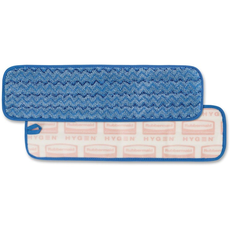 Rubbermaid Commercial Microfiber Wet Pad, .5" x 1.67" x .36", Blue (RCPQ410BL) Each