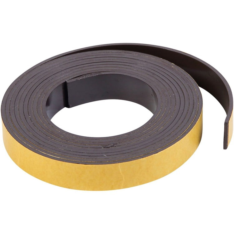 MasterVision Magnetic Adhesive Tape Roll, Black, 1/2" x 7 Ft. (BVCFM2319) Each