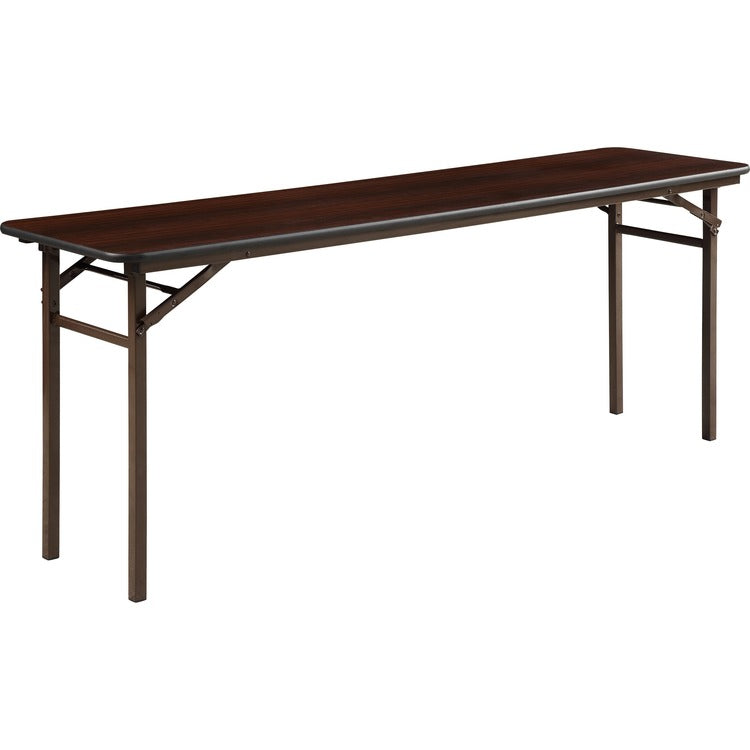 Lorell Folding Table, 72" x 18", Mahogany (LLR60727)