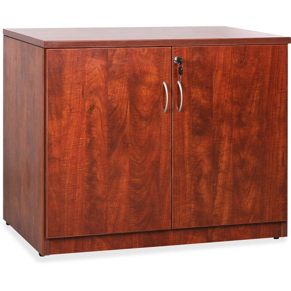 Lorell 2-Door Storage Cabinet, 22-1/2" x 36" x 30", Cherry (LLR69611)