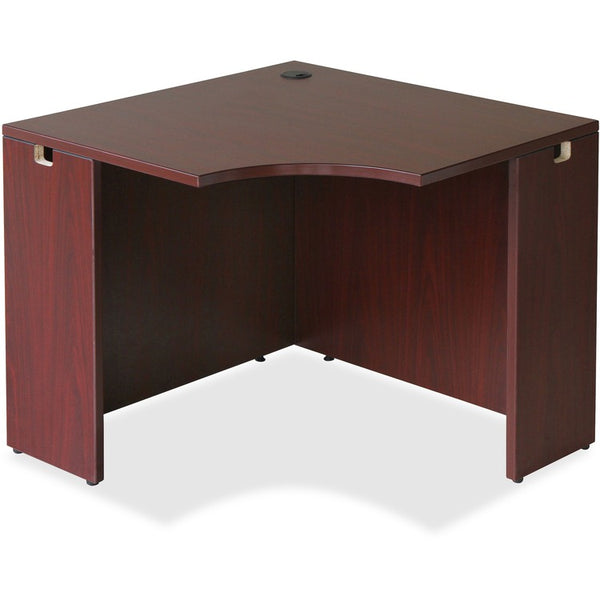 Lorell Corner Desk, 36" x 42" x 29-1/2", Mahogany (LLR69872)