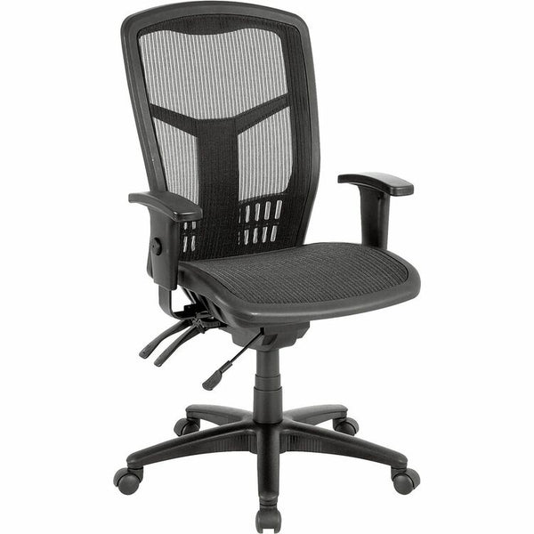 Lorell Mesh Swivel Executive Chair, 28-1/2" x 28-1/2" x 45", Black (LLR86905)