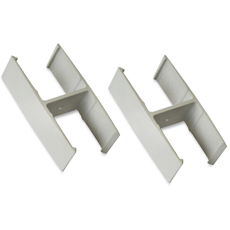 Lorell Straight Pane Connector, 2/ST, Aluminum (LLR90259) Set of 2