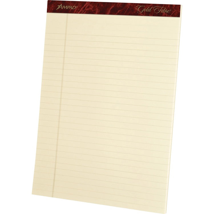 Ampad Ivory Legal Pads, 20 lb., Legal Ruled, 8 1/2" x 11 3/4", 4/Pack (TOP20011) Pack of 4