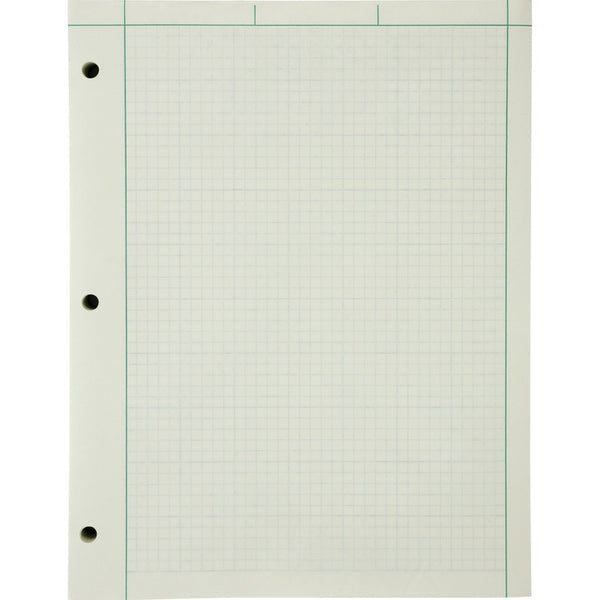 Ampad Engineer Pads, Ruled 5x5 Sq/Inch, 200 Sheets/Pad, 8-1/2&quot;x11&quot;, Green (TOP22144) Each