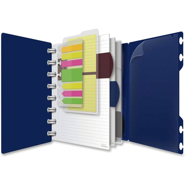 TOPS Versa Crossover Notebook, Wide Ruled, 6" x 9", Navy Blue (TOP25635) Each