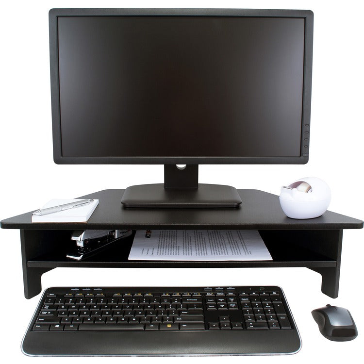 Victor High Rise Collection Monitor Stand, 27 x 11 1/2 x 6 1/2-7 1/2, Black (VCTDC050) Each