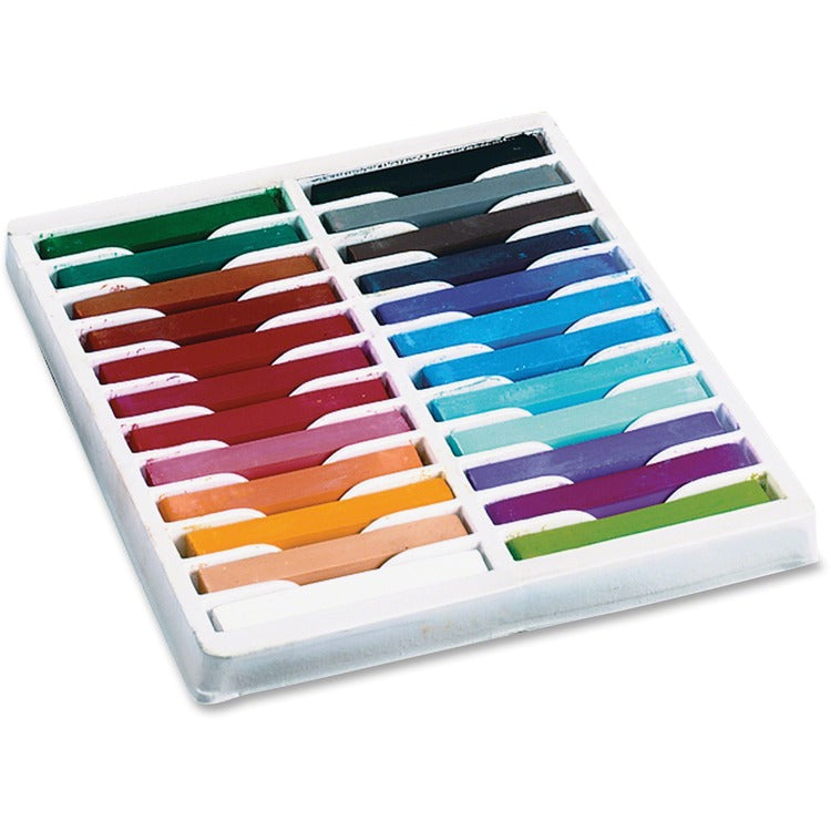 Creativity Street Square Artist Pastels, 2-1/2"Lx3/8"S, 24/ST, Multi (PAC9724) Set of 24