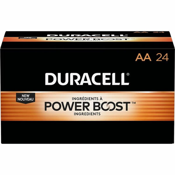 Duracell Coppertop AA Batteries, 24/PK, Black (DUR01501) Pack of 24