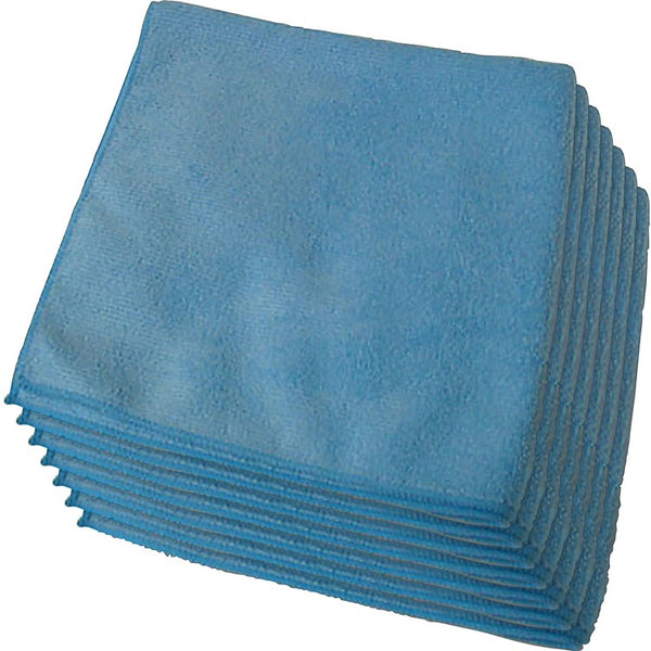 Genuine Joe Microfiber Cloth, General Purpose, Lint Free, 12/BG, Blue (GJO39506)