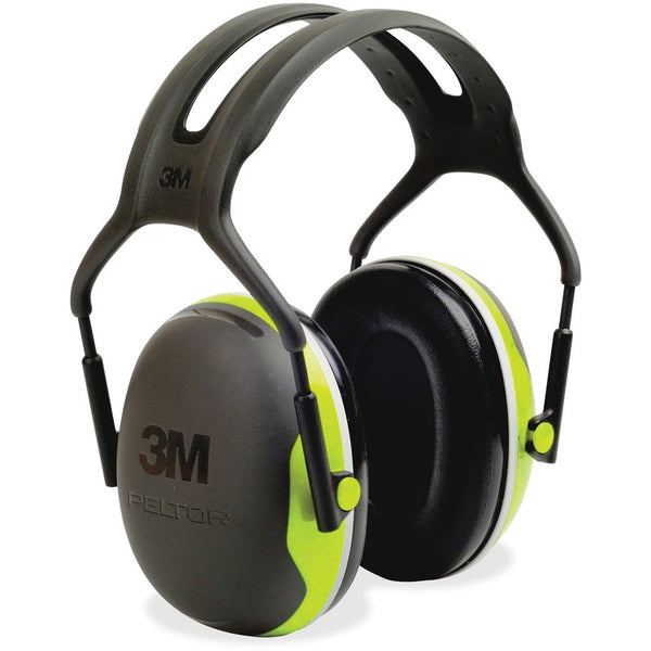 Peltor PELTOR X4 Earmuffs, 27 dB NRR, Fluorescent Yellow-Green (MMMX4A) Each