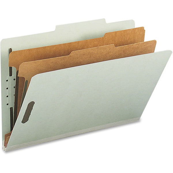 Nature Saver Classification Folder, w/ Fast, LGL, 2 Div, 2/5 Cut, 10/BX, GYGN (NAT39951) Box of 10