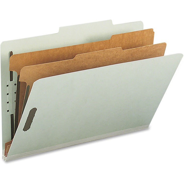 Nature Saver Classification Folder, w/ Fast, LGL, 2 Div, 2/5 Cut, 10/BX, GYGN (NAT39951) Box of 10