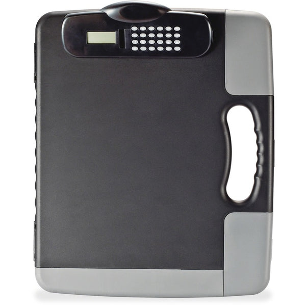 Officemate Portable Storage Clipboard Case w/Calculator, 11 3/4 x 14 1/2, Charcoal (OIC83302) Each