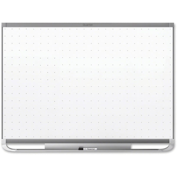 Quartet Prestige 2 Magnetic Total Erase Whiteboard, 72 x 48, Graphite Frame (QRTTEM547G)