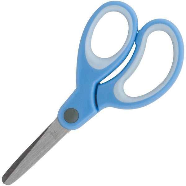 Sparco Scissors, 5", Blunt Tip, Easy Grip Handle, Blue (SPR39045) Each