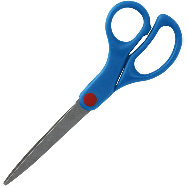 Sparco Scissors, Straight, Kids, 7", Comfort Grip, Blue (SPR39048) Each