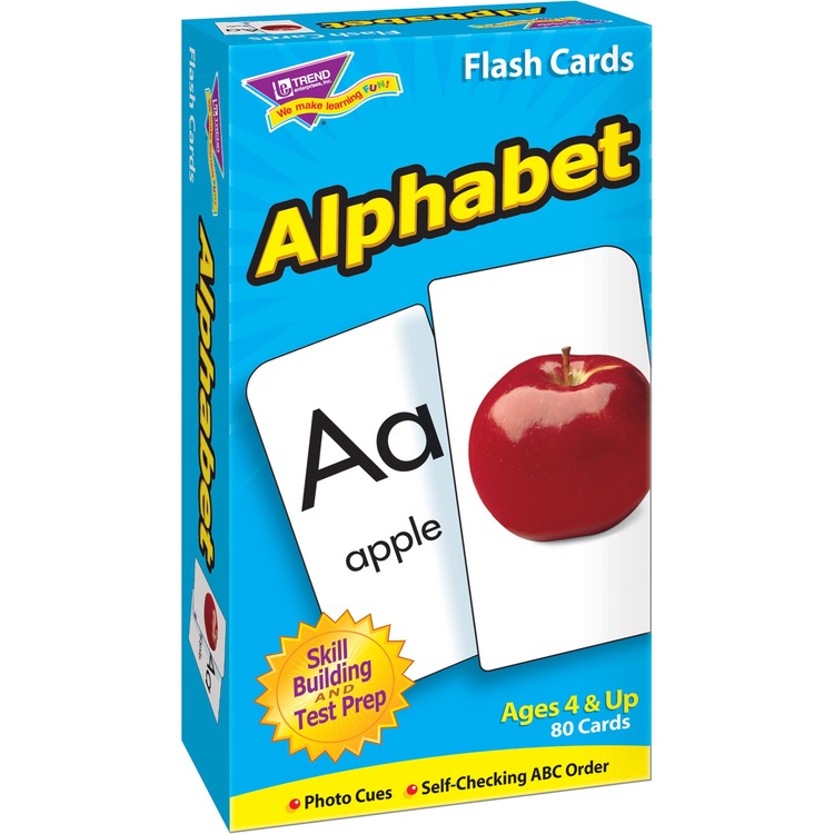 Trend Alphabet Flash Cards, 80 Cards, Multi (TEP53012) Each