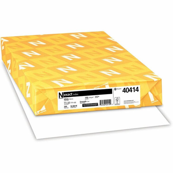 Exact Exact Index Card Stock, 92 Bright, 110lb, 11 x 17, White, 250/Pack (WAU40414) Pack of 250