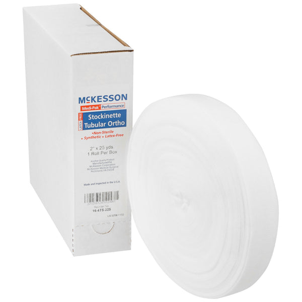 McKesson Stockinette Tubular 2 Inch X 25 Yard Polyester NonSterile (457643_CS) 12/CS