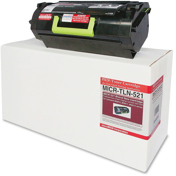 microMICR MICR Toner Cartridge, Alternative for Lexmark MS810, Black, Laser, 6000 Pages, 1 Each (MCMMICRTLN521)