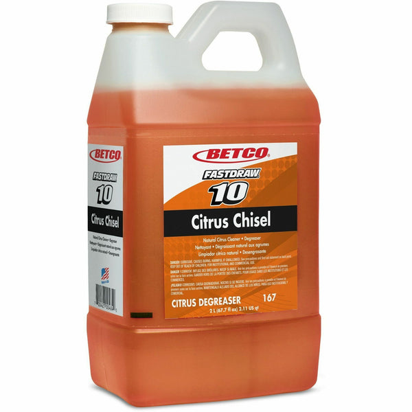 Betco Citrus Chisel Cleaner/Degreaser, 67.6 fl oz (2.1 quart), Citrus Scent, 4/Carton (BET1674700) Case of 4