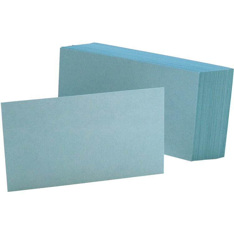 Oxford Unruled Index Cards, 3 x 5, Blue, 100/Pack (OXF7320BLU) Pack of 100