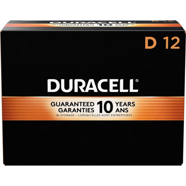 Duracell D Batteries, Coppertop, 12/BX, Black (DUR01301) Box of 12