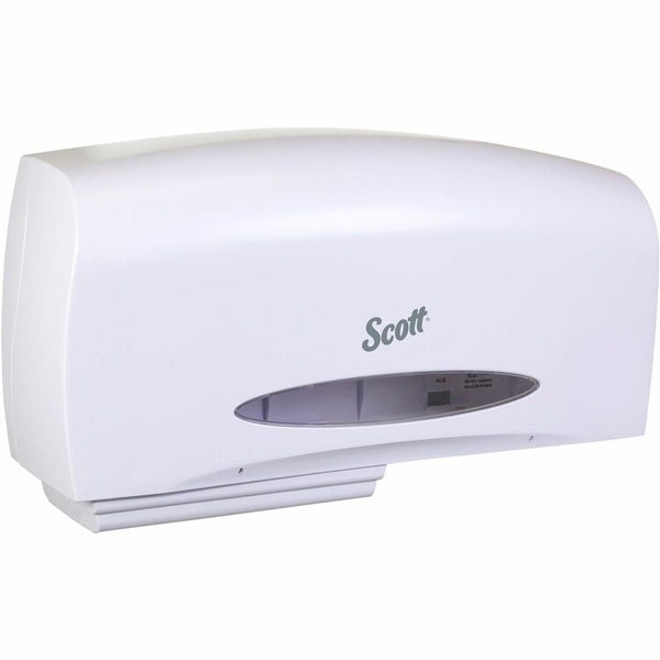 Scott Essential Coreless Twin Jumbo Roll Tissue Dispenser, 20 1/10 x 5 9/10 x 10 9/10 (KCC09609) Each