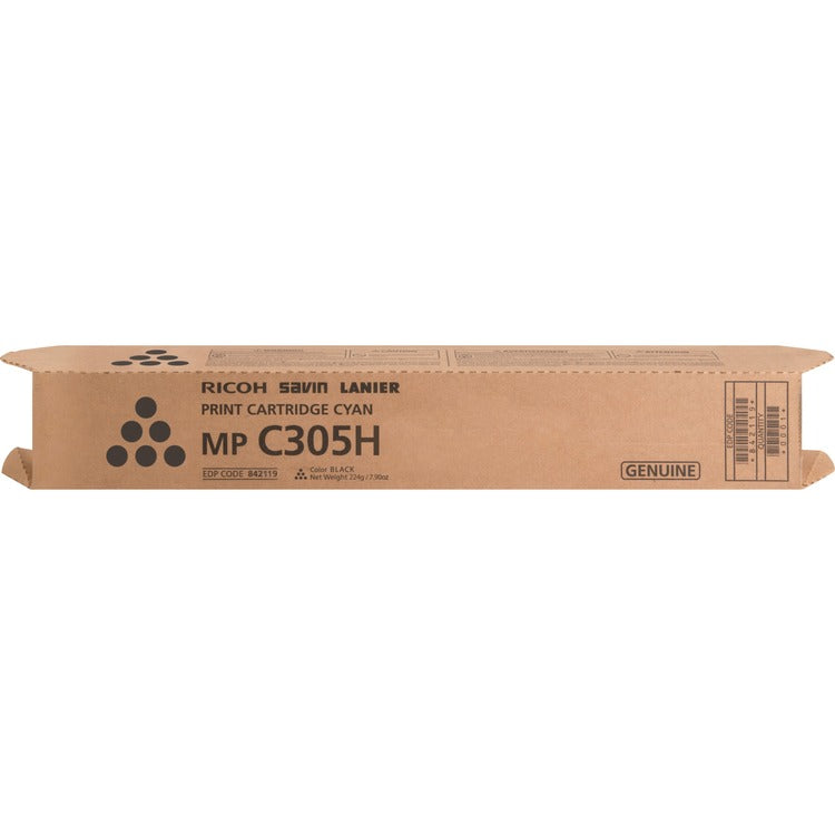 Ricoh Toner Cartridge for MPC305, 12000 Page Yield, Black (RIC842119) Each