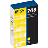 Epson DURABrite Pro 748 Original Standard Yield Inkjet Ink Cartridge, Yellow, 1500 Pages (EPST748420) Each