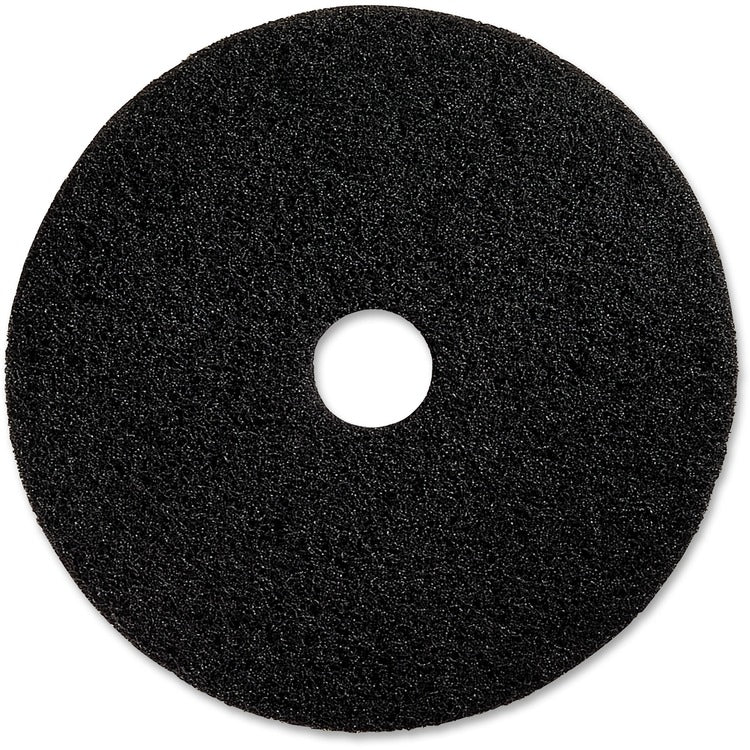 Genuine Joe Floor Stripping Pads, 19", 5/CT, Black (GJO90219)