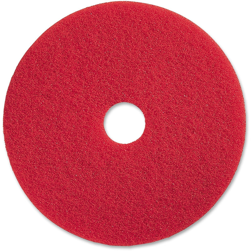 Genuine Joe Spray Buffing Floor Pads, 13", 5/CT, Red (GJO90413) Case of 5