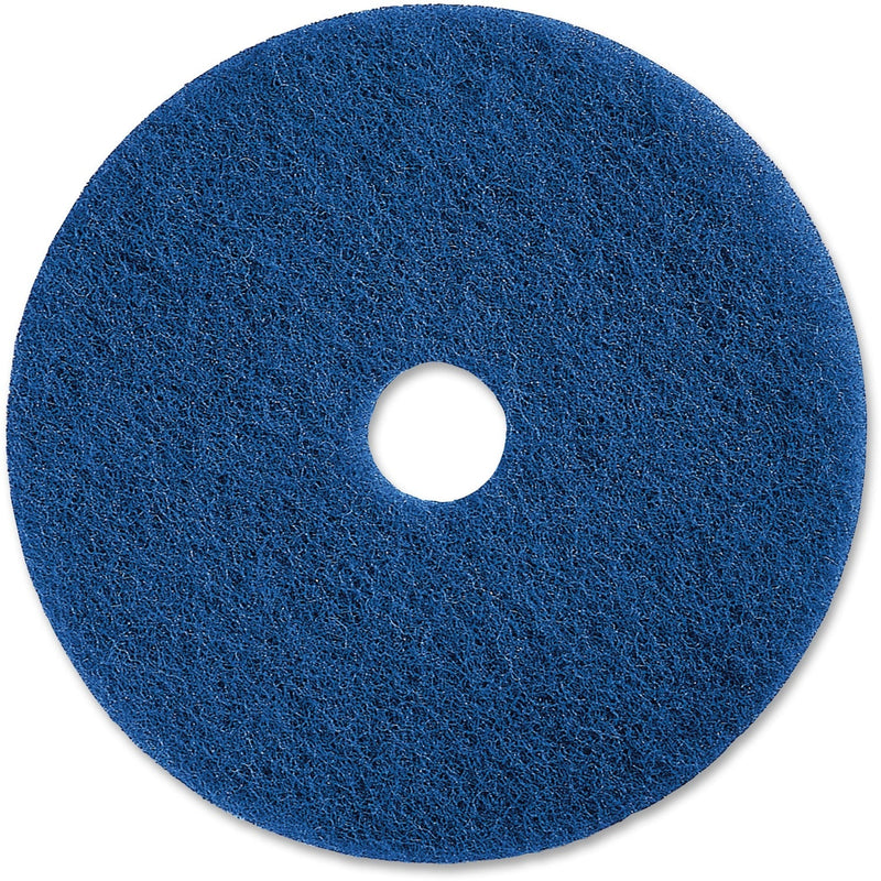 Genuine Joe Scurbbing Floor Pads, 20", Medium Duty, 5/CT, Blue (GJO90620) Case of 5