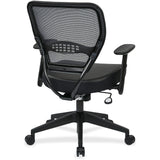 Office Star Professional Dark Air Grid Back Managers Chair, Leather Seat Material, 5-star Base, Black (OSP5700E) Each