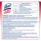 Professional Lysol No Rinse Sanitizer, Concentrate, 128 fl oz (RAC74389) Each
