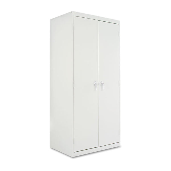 Alera® Assembled 78" High Heavy-Duty Welded Storage Cabinet, Four Adjustable Shelves, 36w x 24d, Light Gray (ALECM7824LG)