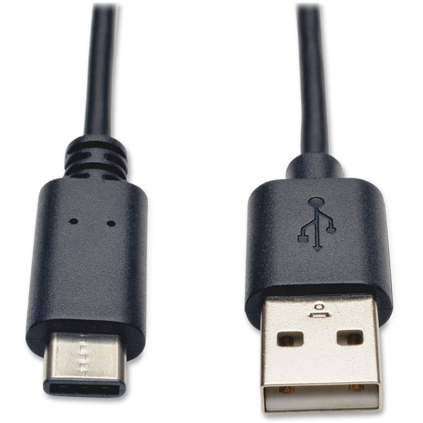 Tripp Lite by Eaton USB 2.0 Hi-Speed Cable, USB 2. A To C, 3', Black (TRPU038003) Each