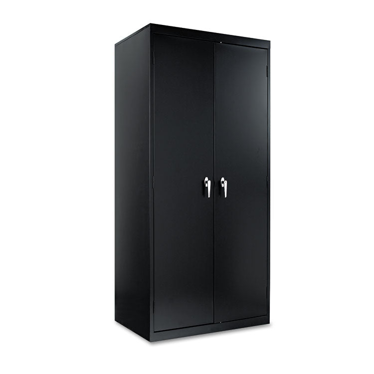 Alera® Assembled 78" High Heavy-Duty Welded Storage Cabinet, Four Adjustable Shelves, 36w x 24d, Black (ALECM7824BK)