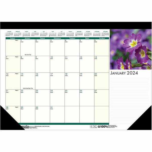 House of Doolittle Compact Deskpad, 1PPM, 12Mths Jan/Dec, 13"x18-1/2", January 2026 to December 2026 (HOD1596) Each