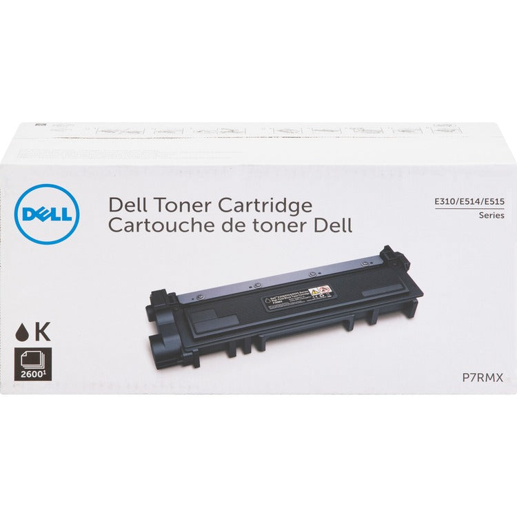 Dell Toner Cartridge, f/ E310dw, 2600 Page Yield, Black (DLLP7RMX) Each