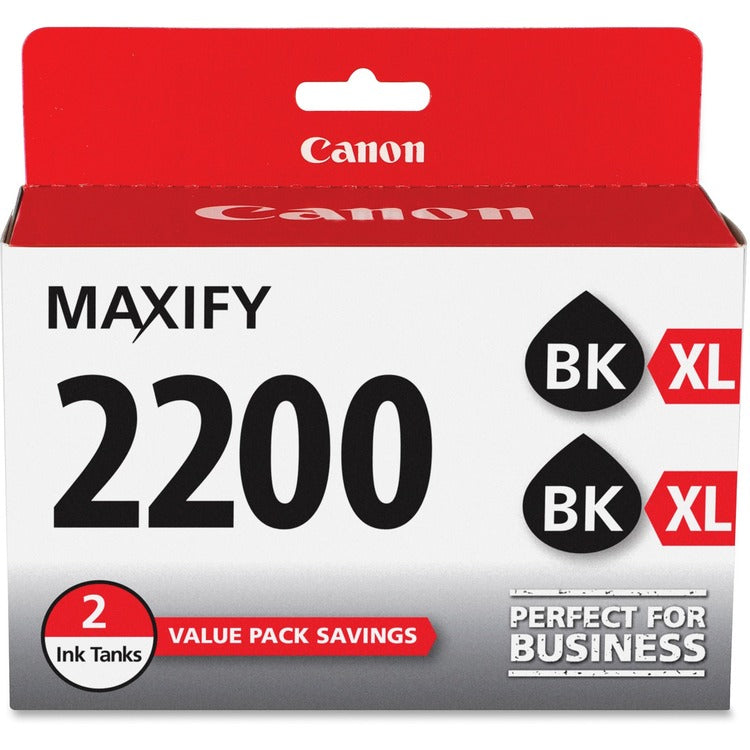 Canon Printer Ink Tanks, f/IB4020/MB5020/5320, 2/PK, Black (CNMPGI2200XB2PK)