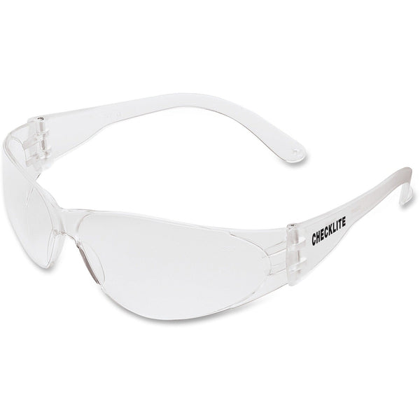 Crews Safety Glasses, Crews Checklite, Scratch Resistant, Clear (MCSCRWCL110) Each