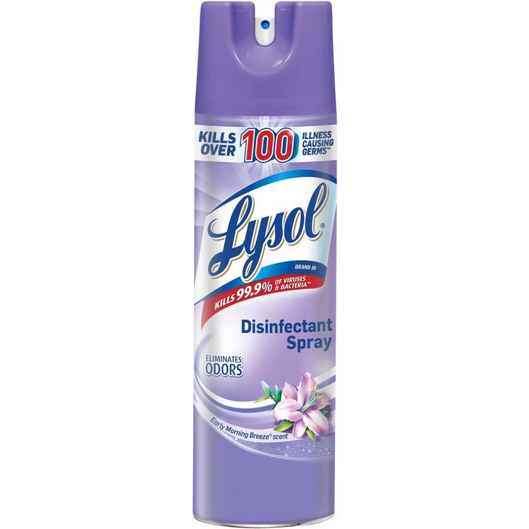 Lysol Disinfectant Spray, Early Morning Breeze Scent, 19oz Aerosol (RAC80834) Each