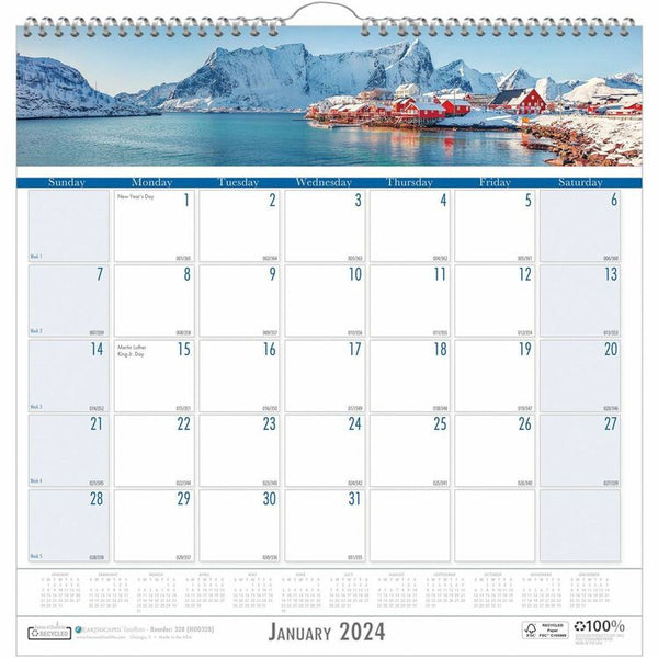 House of Doolittle Monthly Wall Calendar, 12"x12", Wirebound, January 2026 to December 2026 (HOD328) Each